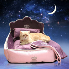 Luxury Princess Cat Bed with Pillow and Cover