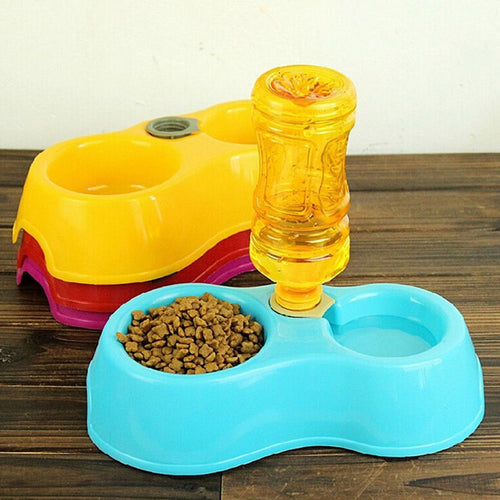 Food Dish with Automatic Water Dispensing