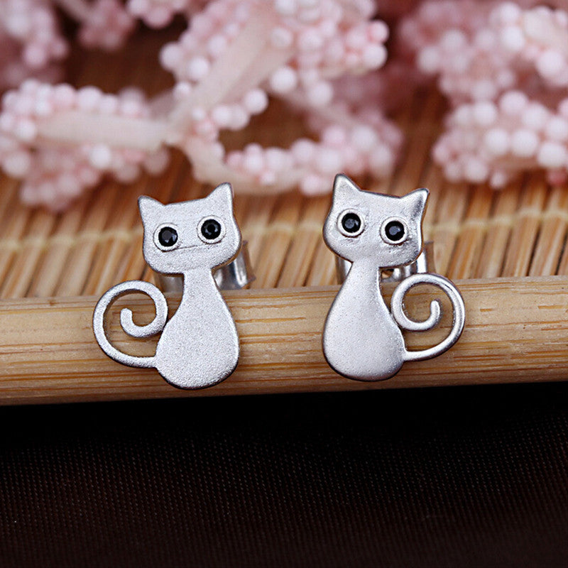 Curly Kitty Earrings