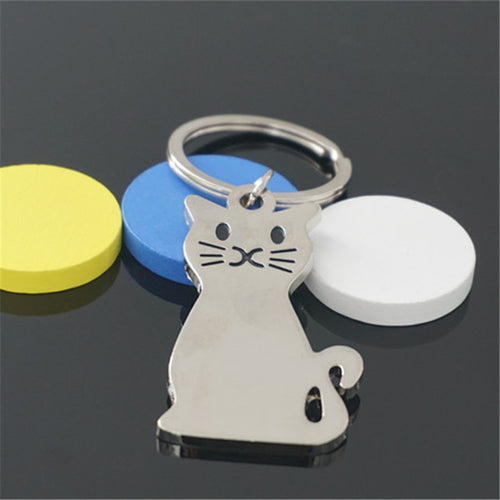 Model Cat Metal Key chain